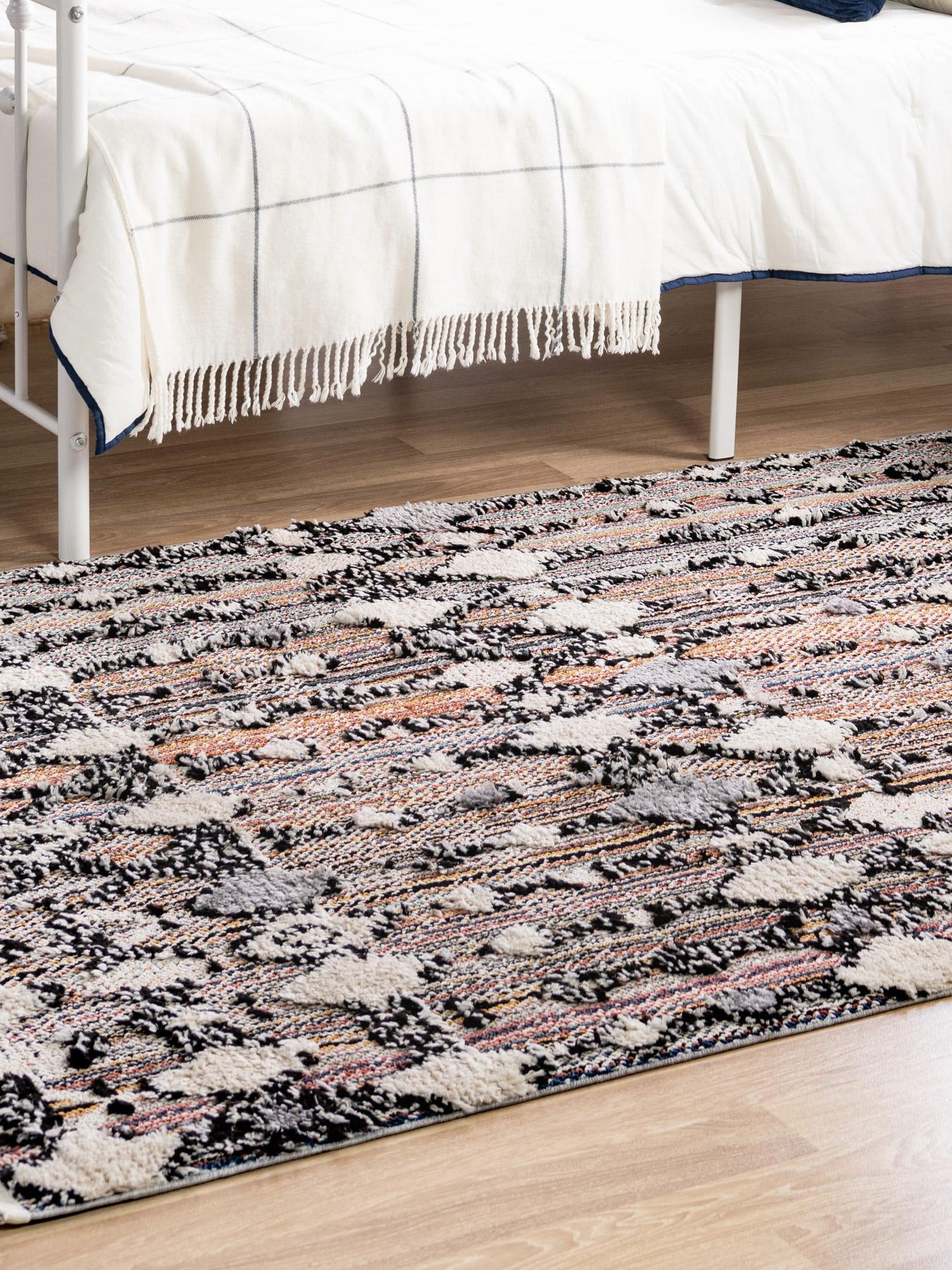 Rust Multicolor 9' x 12' Cherokee Rectangle Area Rug 100% Polypropylene With Cotton Backing Modern Geometric Carpet for Home Decor Interior Design Rooms for Sale at Rug Engine