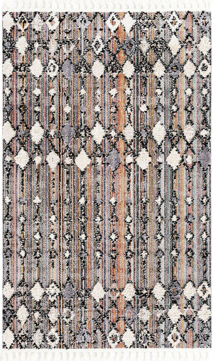 Rust Multicolor 5' 3 x 8' Cherokee Rectangle Area Rug 100% Polypropylene With Cotton Backing Modern Geometric Carpet for Home Decor Interior Design Rooms for Sale at Rug Engine