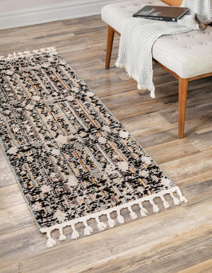 Rust Multicolor 2' x 12' Cherokee Runner Area Rug 100% Polypropylene With Cotton Backing Modern Geometric Carpet for Home Decor Interior Design Rooms for Sale at Rug Engine