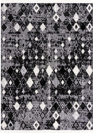 Fossil Gray 9' x 12' Cherokee Rectangle Area Rug 100% Polypropylene With Cotton Backing Modern Geometric Carpet for Home Decor Interior Design Rooms for Sale at Rug Engine