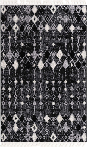 Fossil Gray 5' 3 x 8' Cherokee Rectangle Area Rug 100% Polypropylene With Cotton Backing Modern Geometric Carpet for Home Decor Interior Design Rooms for Sale at Rug Engine