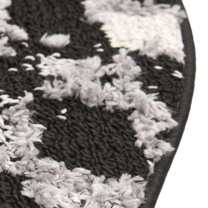 Fossil Gray 4' x 4' Cherokee Round Area Rug 100% Polypropylene With Cotton Backing Modern Geometric Carpet for Home Decor Interior Design Rooms for Sale at Rug Engine