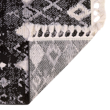 Fossil Gray 2' x 12' Cherokee Runner Area Rug 100% Polypropylene With Cotton Backing Modern Geometric Carpet for Home Decor Interior Design Rooms for Sale at Rug Engine