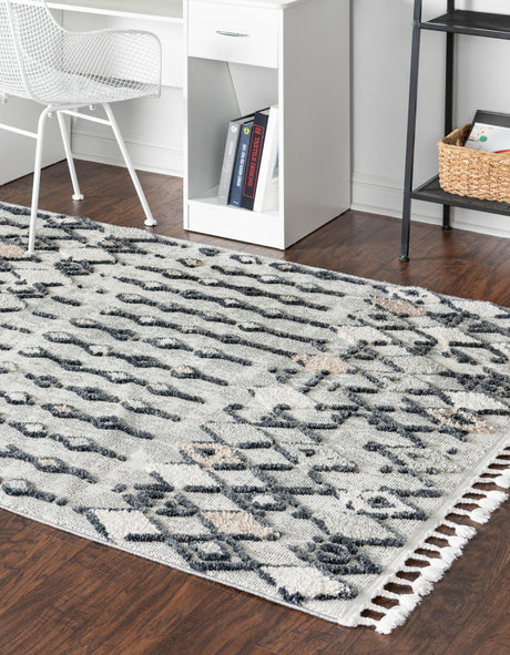 Sand 9' x 12' Cherokee Rectangle Area Rug 100% Polypropylene With Cotton Backing Modern Geometric Carpet for Home Decor Interior Design Rooms for Sale at Rug Engine