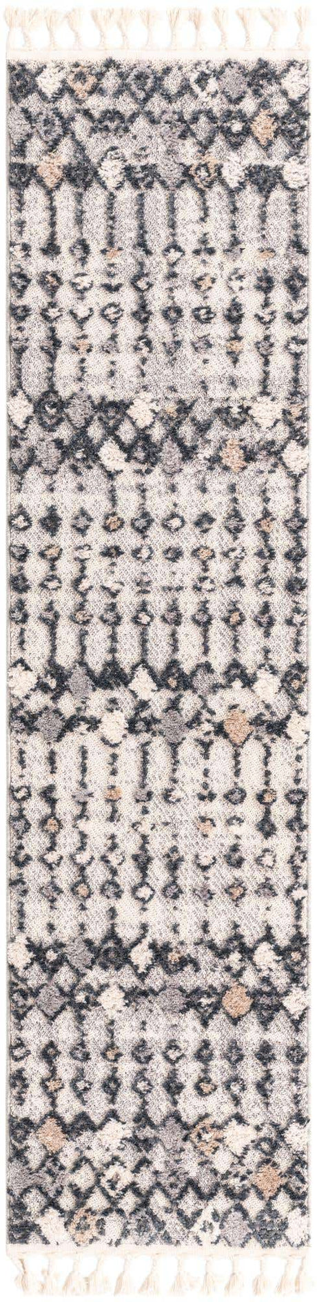 Sand 2' x 8' Cherokee Runner Area Rug 100% Polypropylene With Cotton Backing Modern Geometric Carpet for Home Decor Interior Design Rooms for Sale at Rug Engine