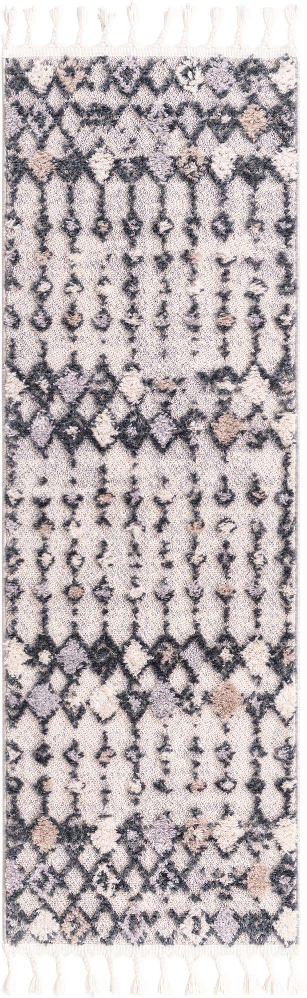Sand 2' x 6' Cherokee Runner Area Rug 100% Polypropylene With Cotton Backing Modern Geometric Carpet for Home Decor Interior Design Rooms for Sale at Rug Engine