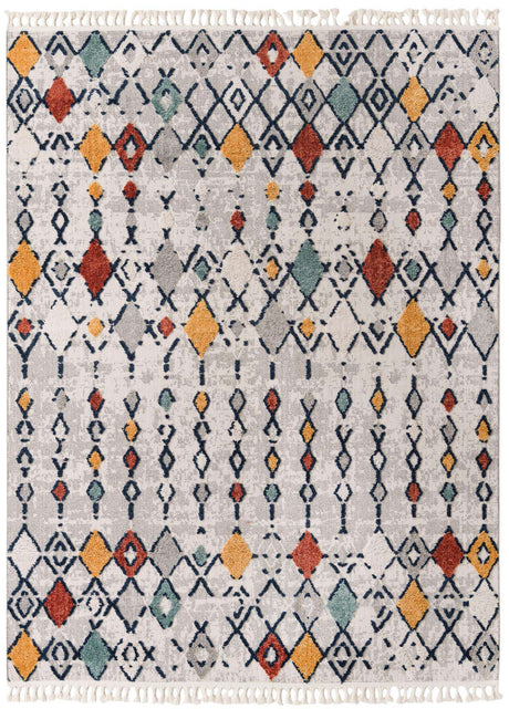 Multicolor 7' 10 x 10' Cherokee Rectangle Area Rug 100% Polypropylene With Cotton Backing Modern Geometric Carpet for Home Decor Interior Design Rooms for Sale at Rug Engine