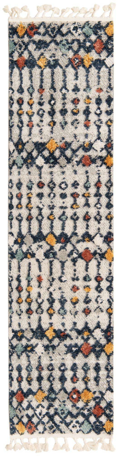 Multicolor 2' x 8' Cherokee Runner Area Rug 100% Polypropylene With Cotton Backing Modern Geometric Carpet for Home Decor Interior Design Rooms for Sale at Rug Engine