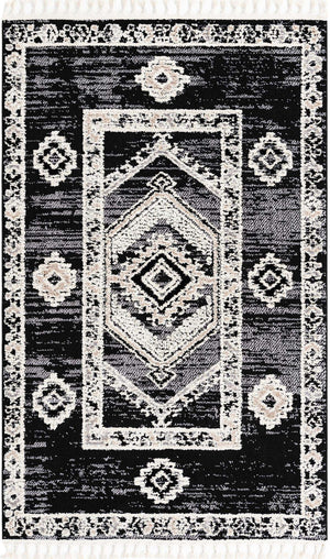 Fossil Gray 5' 3 x 8' Cherokee Rectangle Area Rug 100% Polypropylene With Cotton Backing Modern Geometric Carpet for Home Decor Interior Design Rooms for Sale at Rug Engine
