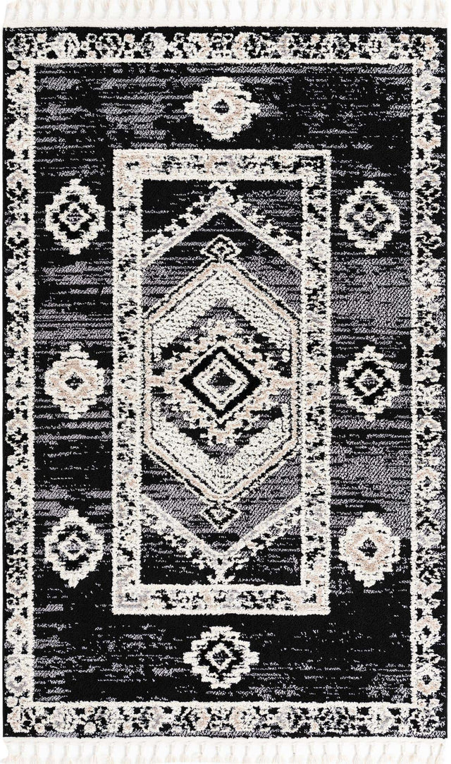 Fossil Gray 5' 3 x 8' Cherokee Rectangle Area Rug 100% Polypropylene With Cotton Backing Modern Geometric Carpet for Home Decor Interior Design Rooms for Sale at Rug Engine