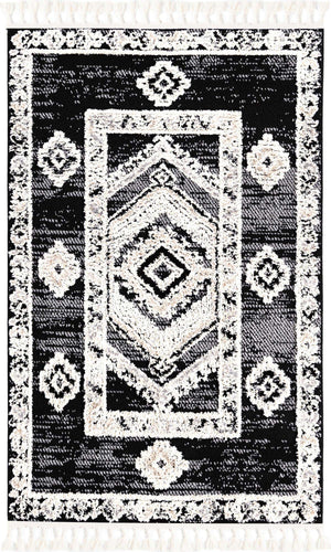 Fossil Gray 4' x 6' Cherokee Rectangle Area Rug 100% Polypropylene With Cotton Backing Modern Geometric Carpet for Home Decor Interior Design Rooms for Sale at Rug Engine