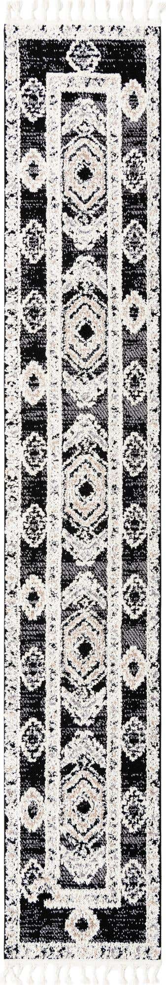 Fossil Gray 2' x 12' Cherokee Runner Area Rug 100% Polypropylene With Cotton Backing Modern Geometric Carpet for Home Decor Interior Design Rooms for Sale at Rug Engine