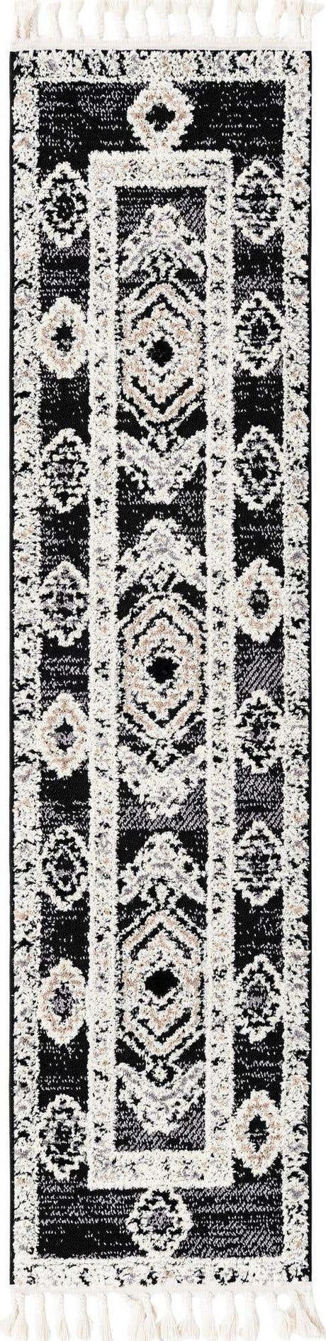 Fossil Gray 2' x 8' Cherokee Runner Area Rug 100% Polypropylene With Cotton Backing Modern Geometric Carpet for Home Decor Interior Design Rooms for Sale at Rug Engine