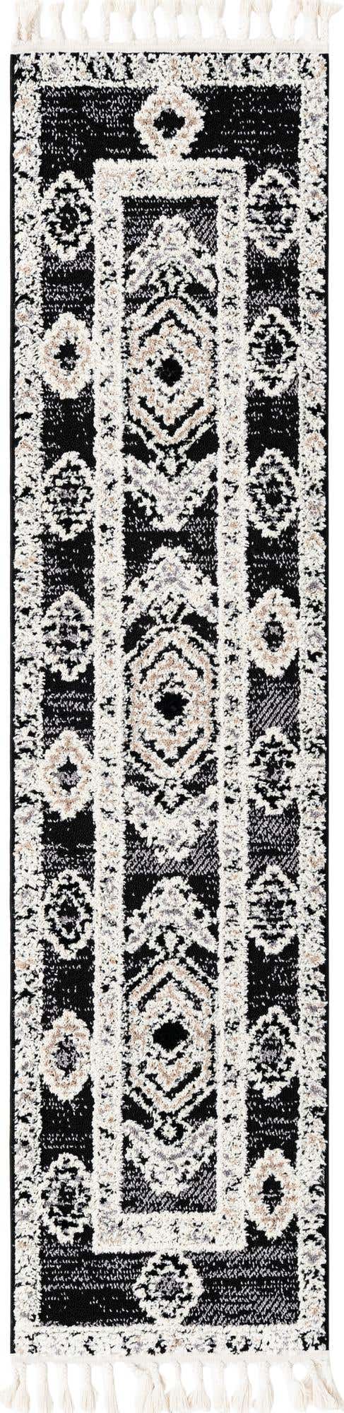 Fossil Gray 2' x 8' Cherokee Runner Area Rug 100% Polypropylene With Cotton Backing Modern Geometric Carpet for Home Decor Interior Design Rooms for Sale at Rug Engine