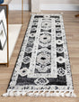 Fossil Gray 2' x 12' Cherokee Runner Area Rug 100% Polypropylene With Cotton Backing Modern Geometric Carpet for Home Decor Interior Design Rooms for Sale at Rug Engine