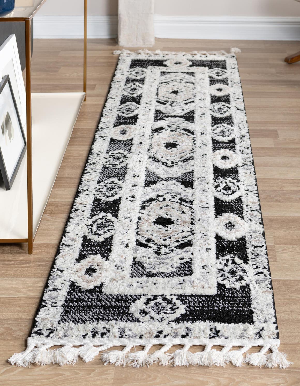 Fossil Gray 2' x 6' Cherokee Runner Area Rug 100% Polypropylene With Cotton Backing Modern Geometric Carpet for Home Decor Interior Design Rooms for Sale at Rug Engine