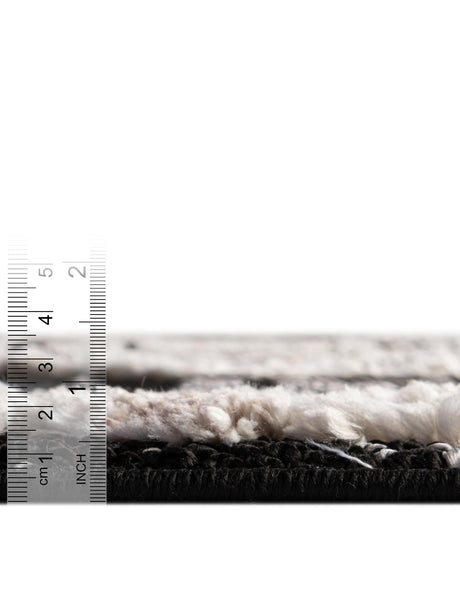 Fossil Gray 2' x 8' Cherokee Runner Area Rug 100% Polypropylene With Cotton Backing Modern Geometric Carpet for Home Decor Interior Design Rooms for Sale at Rug Engine