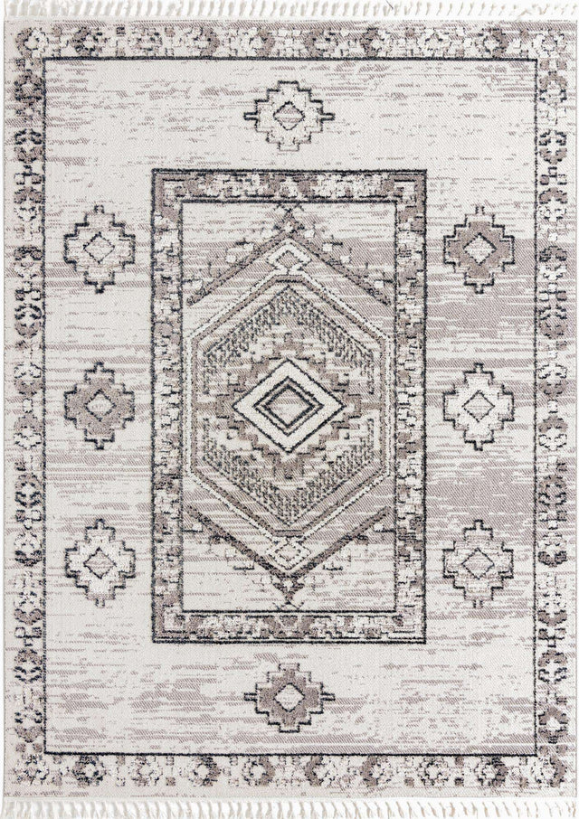Sand 9' x 12' Cherokee Rectangle Area Rug 100% Polypropylene With Cotton Backing Modern Geometric Carpet for Home Decor Interior Design Rooms for Sale at Rug Engine