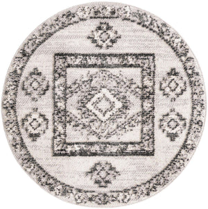 Sand 4' x 4' Cherokee Round Area Rug 100% Polypropylene With Cotton Backing Modern Geometric Carpet for Home Decor Interior Design Rooms for Sale at Rug Engine