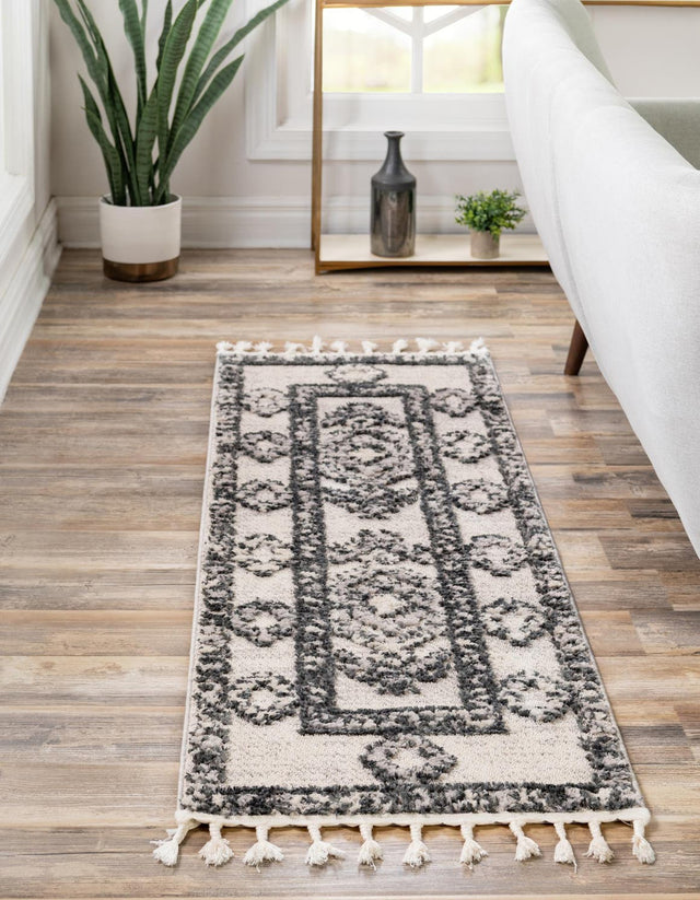 Sand 2' x 12' Cherokee Runner Area Rug 100% Polypropylene With Cotton Backing Modern Geometric Carpet for Home Decor Interior Design Rooms for Sale at Rug Engine