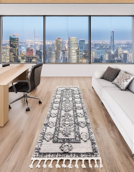 Sand 2' x 12' Cherokee Runner Area Rug 100% Polypropylene With Cotton Backing Modern Geometric Carpet for Home Decor Interior Design Rooms for Sale at Rug Engine