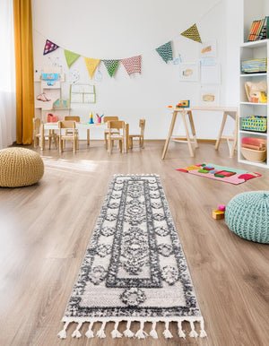 Sand 2' x 12' Cherokee Runner Area Rug 100% Polypropylene With Cotton Backing Modern Geometric Carpet for Home Decor Interior Design Rooms for Sale at Rug Engine