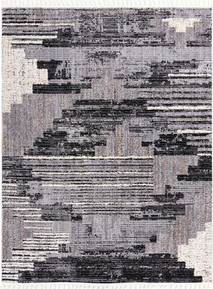 Fossil Gray 7' 10 x 10' Cherokee Rectangle Area Rug 100% Polypropylene With Cotton Backing Modern Geometric Carpet for Home Decor Interior Design Rooms for Sale at Rug Engine