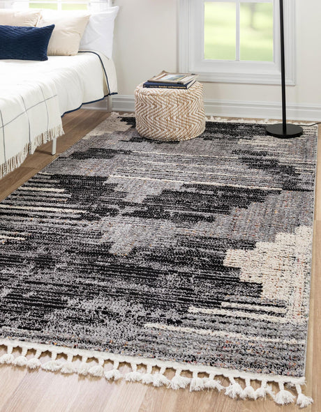 Fossil Gray 7' 10 x 10' Cherokee Rectangle Area Rug 100% Polypropylene With Cotton Backing Modern Geometric Carpet for Home Decor Interior Design Rooms for Sale at Rug Engine