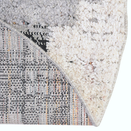 Fossil Gray 7' x 7' Cherokee Round Area Rug 100% Polypropylene With Cotton Backing Modern Geometric Carpet for Home Decor Interior Design Rooms for Sale at Rug Engine