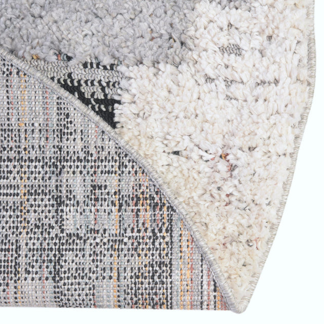 Fossil Gray 4' x 4' Cherokee Round Area Rug 100% Polypropylene With Cotton Backing Modern Geometric Carpet for Home Decor Interior Design Rooms for Sale at Rug Engine