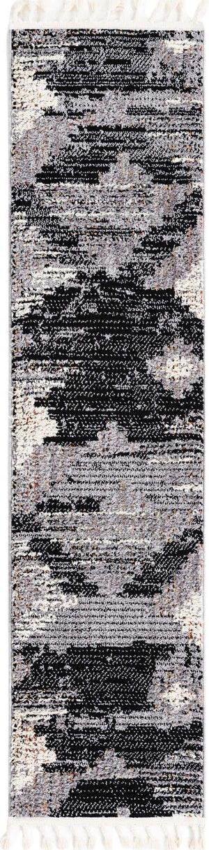 Fossil Gray 2' x 8' Cherokee Runner Area Rug 100% Polypropylene With Cotton Backing Modern Geometric Carpet for Home Decor Interior Design Rooms for Sale at Rug Engine