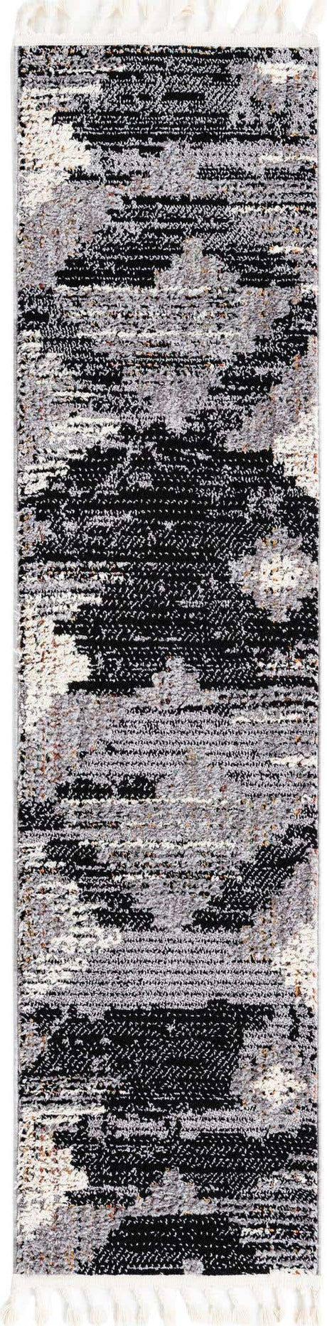 Fossil Gray 2' x 8' Cherokee Runner Area Rug 100% Polypropylene With Cotton Backing Modern Geometric Carpet for Home Decor Interior Design Rooms for Sale at Rug Engine