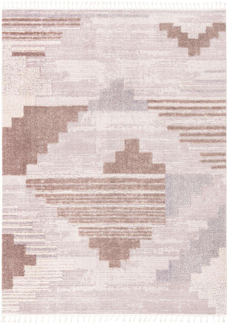 Sand 9' x 12' Cherokee Rectangle Area Rug 100% Polypropylene With Cotton Backing Modern Geometric Carpet for Home Decor Interior Design Rooms for Sale at Rug Engine