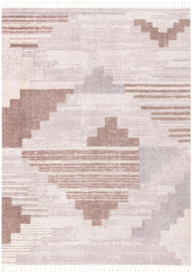 Sand 9' x 12' Cherokee Rectangle Area Rug 100% Polypropylene With Cotton Backing Modern Geometric Carpet for Home Decor Interior Design Rooms for Sale at Rug Engine