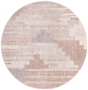 Sand 7' x 7' Cherokee Round Area Rug 100% Polypropylene With Cotton Backing Modern Geometric Carpet for Home Decor Interior Design Rooms for Sale at Rug Engine
