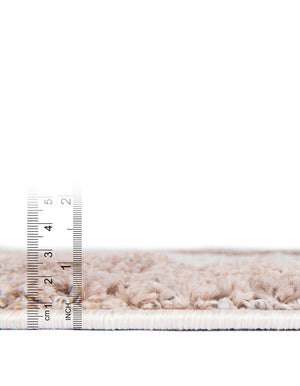 Sand 4' x 4' Cherokee Round Area Rug 100% Polypropylene With Cotton Backing Modern Geometric Carpet for Home Decor Interior Design Rooms for Sale at Rug Engine
