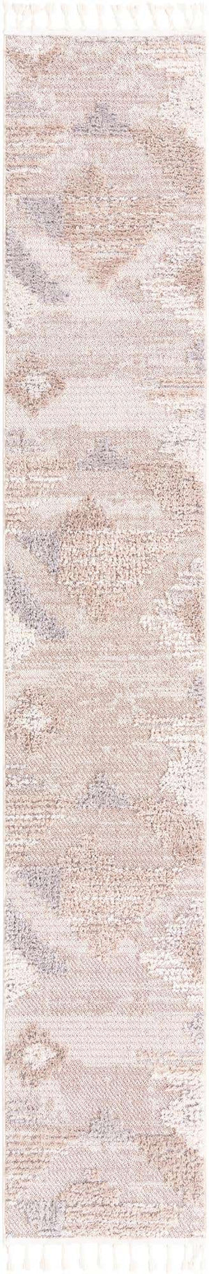 Sand 2' x 12' Cherokee Runner Area Rug 100% Polypropylene With Cotton Backing Modern Geometric Carpet for Home Decor Interior Design Rooms for Sale at Rug Engine
