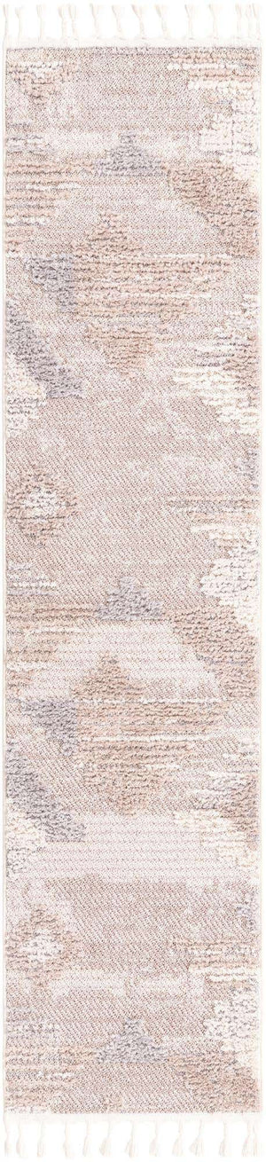Sand 2' x 8' Cherokee Runner Area Rug 100% Polypropylene With Cotton Backing Modern Geometric Carpet for Home Decor Interior Design Rooms for Sale at Rug Engine