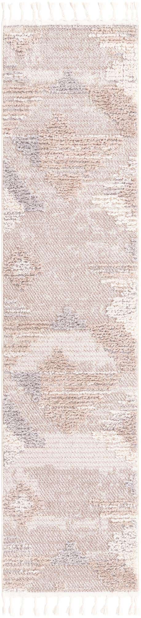Sand 2' x 8' Cherokee Runner Area Rug 100% Polypropylene With Cotton Backing Modern Geometric Carpet for Home Decor Interior Design Rooms for Sale at Rug Engine