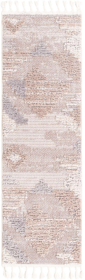 Sand 2' x 6' Cherokee Runner Area Rug 100% Polypropylene With Cotton Backing Modern Geometric Carpet for Home Decor Interior Design Rooms for Sale at Rug Engine