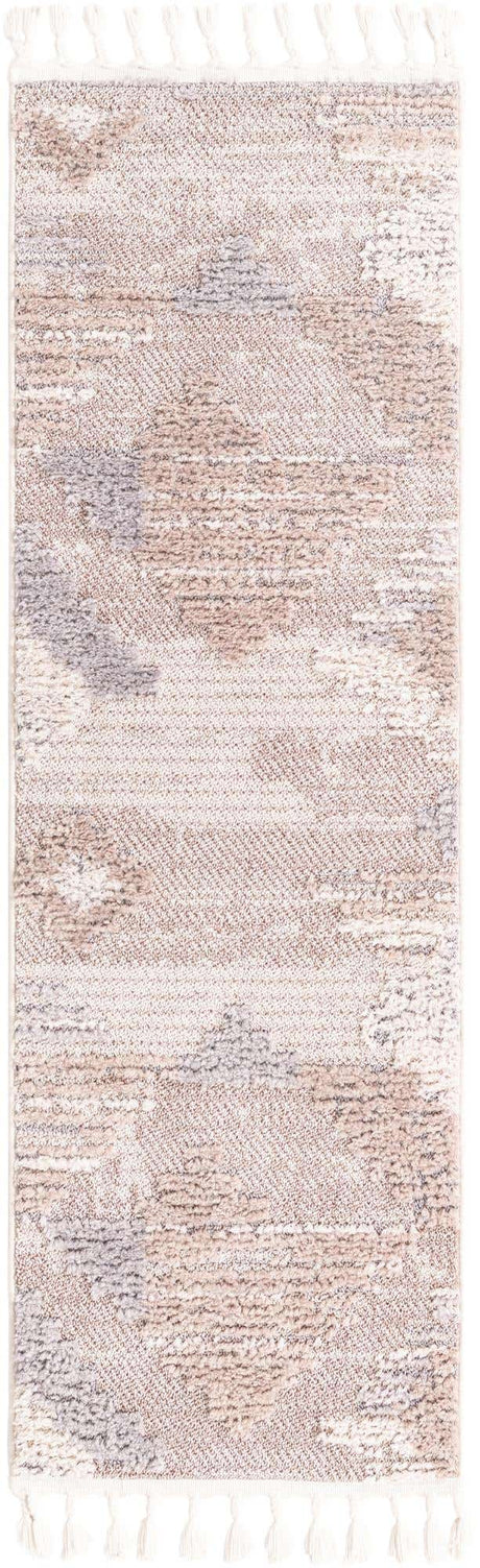 Sand 2' x 6' Cherokee Runner Area Rug 100% Polypropylene With Cotton Backing Modern Geometric Carpet for Home Decor Interior Design Rooms for Sale at Rug Engine