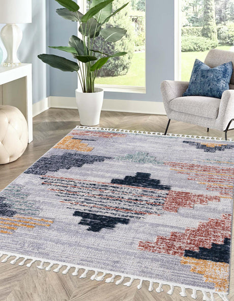 Multicolor 2' x 3' 2 Cherokee Rectangle Area Rug 100% Polypropylene With Cotton Backing Modern Geometric Carpet for Home Decor Interior Design Rooms for Sale at Rug Engine