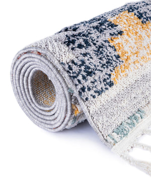 Multicolor 5' 3 x 8' Cherokee Rectangle Area Rug 100% Polypropylene With Cotton Backing Modern Geometric Carpet for Home Decor Interior Design Rooms for Sale at Rug Engine