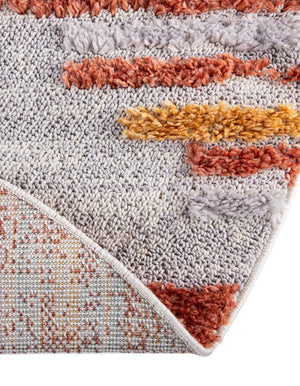 Multicolor 7' x 7' Cherokee Round Area Rug 100% Polypropylene With Cotton Backing Modern Geometric Carpet for Home Decor Interior Design Rooms for Sale at Rug Engine