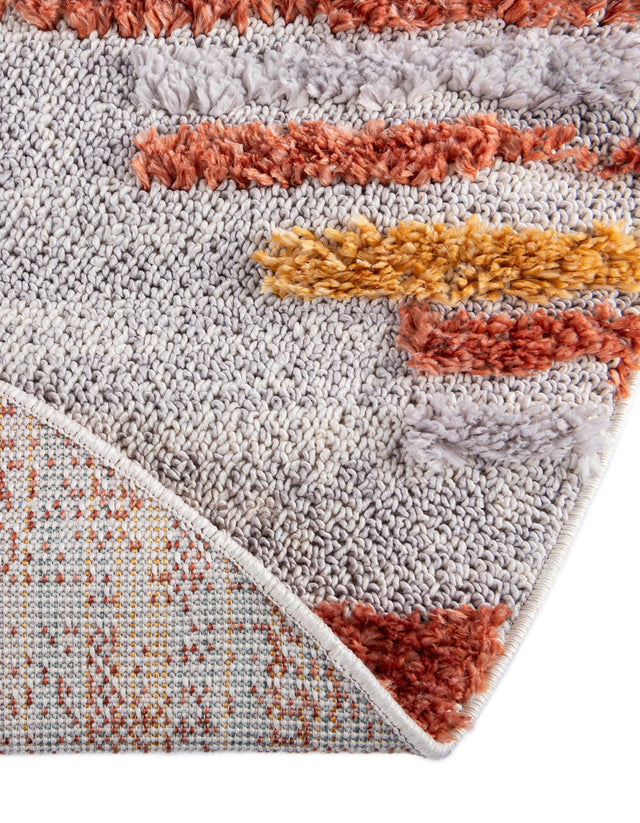 Multicolor 4' x 4' Cherokee Round Area Rug 100% Polypropylene With Cotton Backing Modern Geometric Carpet for Home Decor Interior Design Rooms for Sale at Rug Engine