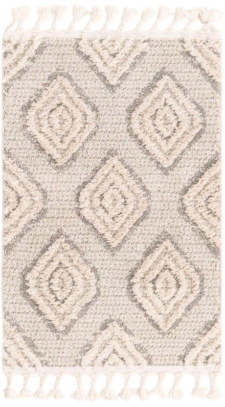 Ivory 2' x 3' 2 Cherokee Rectangle Area Rug 100% Polypropylene With Cotton Backing Modern Geometric Carpet for Home Decor Interior Design Rooms for Sale at Rug Engine