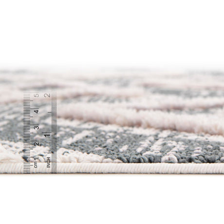 Blue Gray 7' 10 x 10' Cherokee Rectangle Area Rug 100% Polypropylene With Cotton Backing Modern Geometric Carpet for Home Decor Interior Design Rooms for Sale at Rug Engine