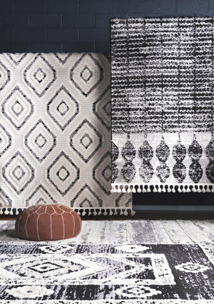 Blue Gray 4' x 6' Cherokee Rectangle Area Rug 100% Polypropylene With Cotton Backing Modern Geometric Carpet for Home Decor Interior Design Rooms for Sale at Rug Engine