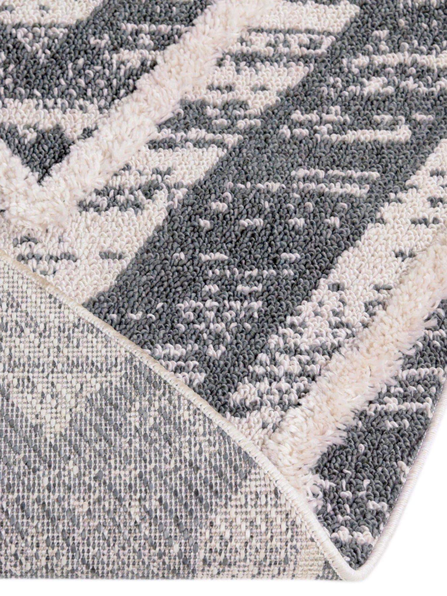 Blue Gray 4' x 4' Cherokee Round Area Rug 100% Polypropylene With Cotton Backing Modern Geometric Carpet for Home Decor Interior Design Rooms for Sale at Rug Engine