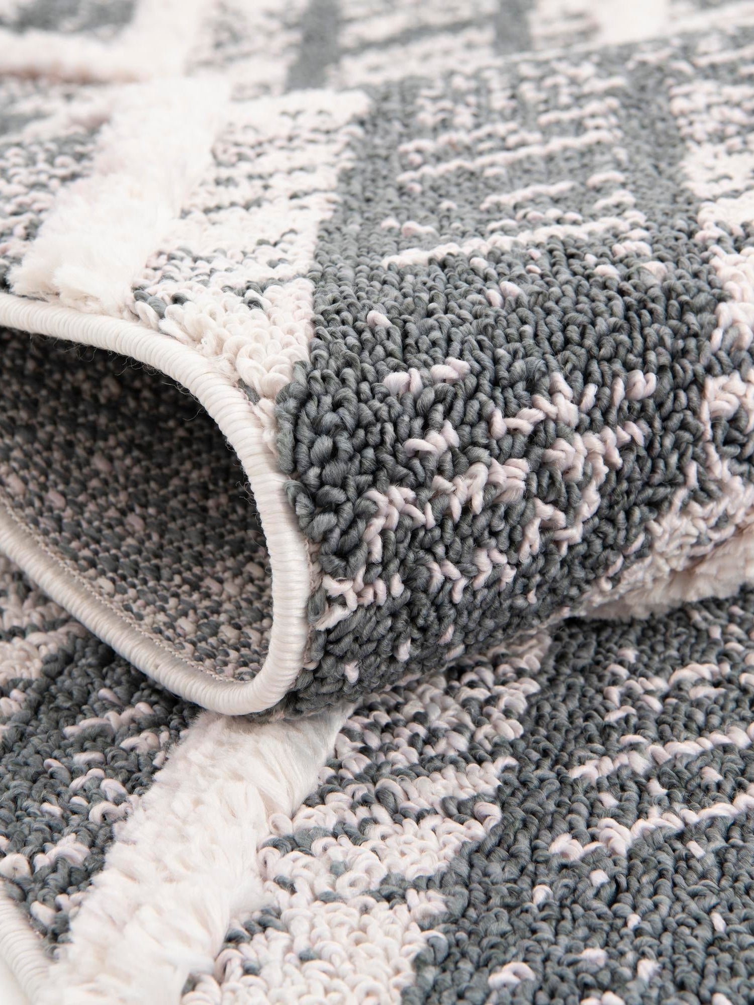 Blue Gray 2' x 8' Cherokee Runner Area Rug 100% Polypropylene With Cotton Backing Modern Geometric Carpet for Home Decor Interior Design Rooms for Sale at Rug Engine